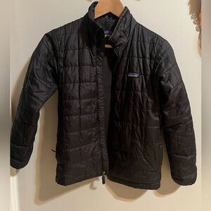 Patagonia Boys Jacket Size Medium Black Great Condition